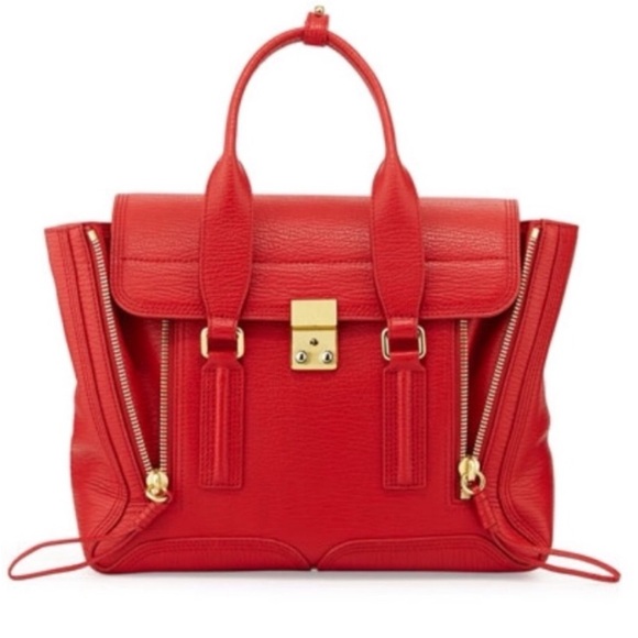 3.1 Phillip Lim Handbags - 3.1 Phillip Lim Pashli Satchel Bag Large Red Oversized